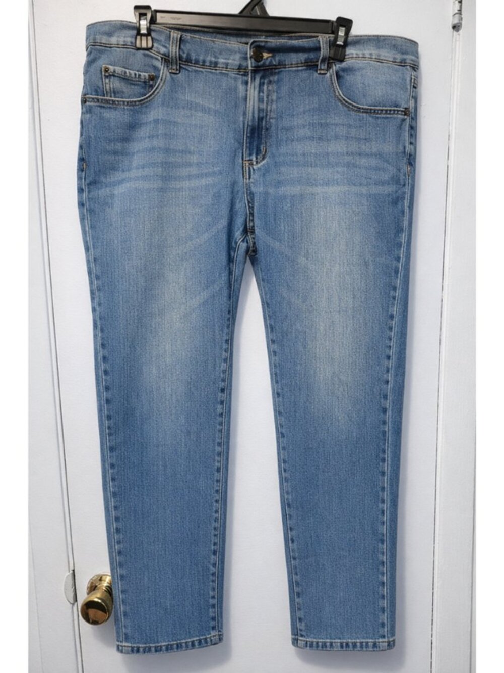 Women Blue Slouchy Boyfriend Denim Jeans Pants Size 16